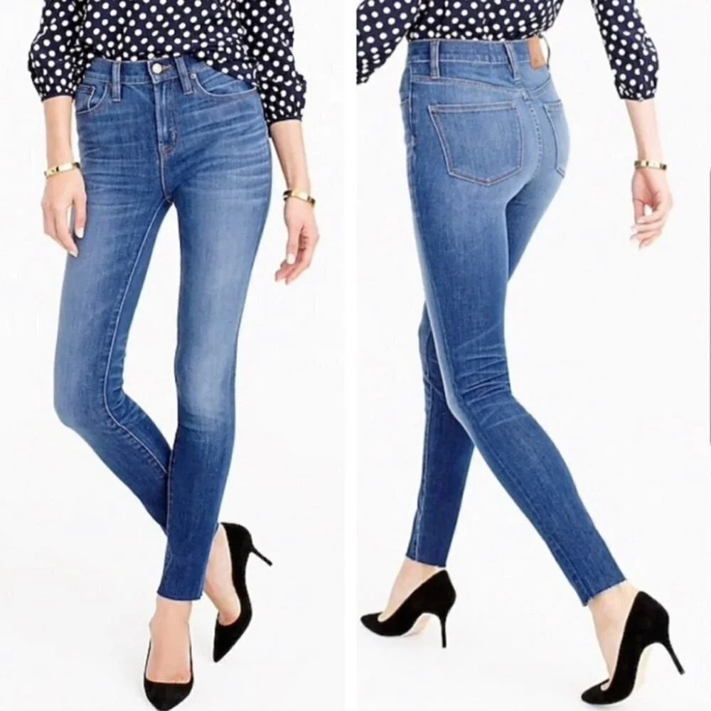 J.CREW HIGH RISE SKINNY LOOKOUT JEANS